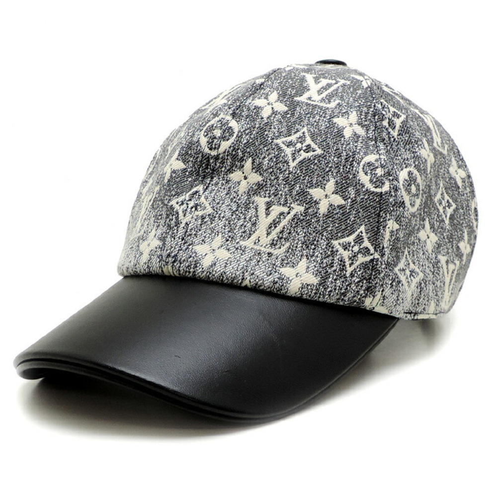 Louis Vuitton Jacquard Cap Monogram Denim Black